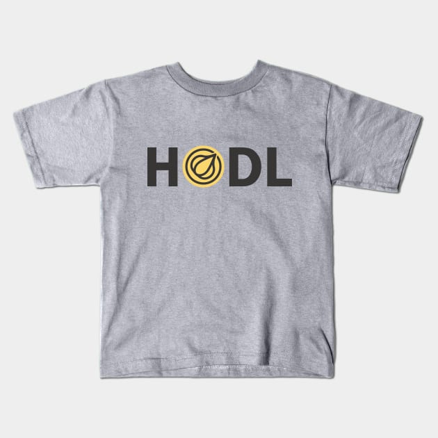 Garlicoin HODL Kids T-Shirt by SpartanCell